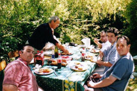 de g. à d. et de h en b. : Alain Delille, André Ringaud, Renaud Pouge, Jean Faury, Alexandre Mazin et Yannick Savy.